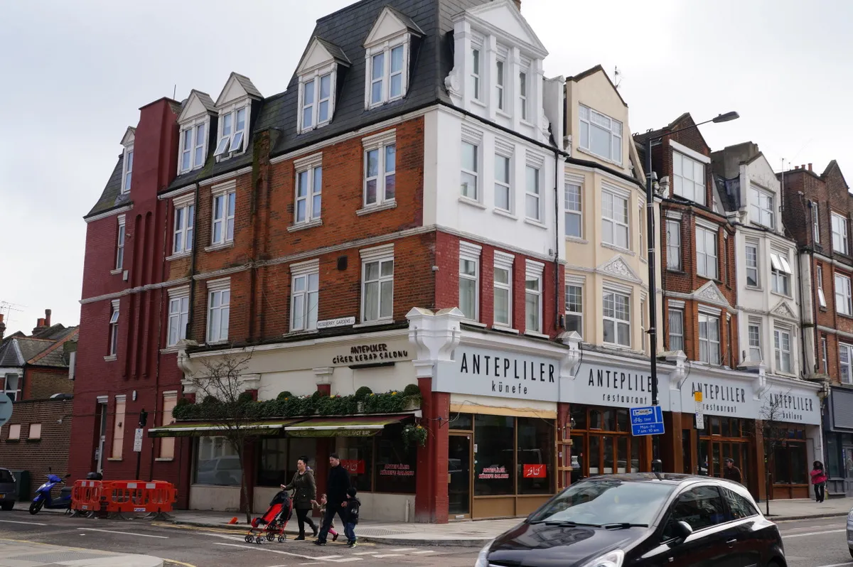 The Antepliler restaurant frontage on Green Lanes in Harringay