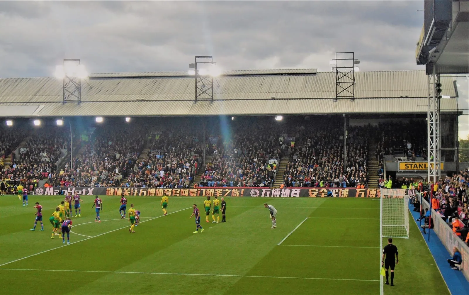 The Arthur Wait Stand and pitch at Selhurst Park during a Premier League fixture